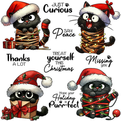 Christmas Kitten Dies & Stamps Set