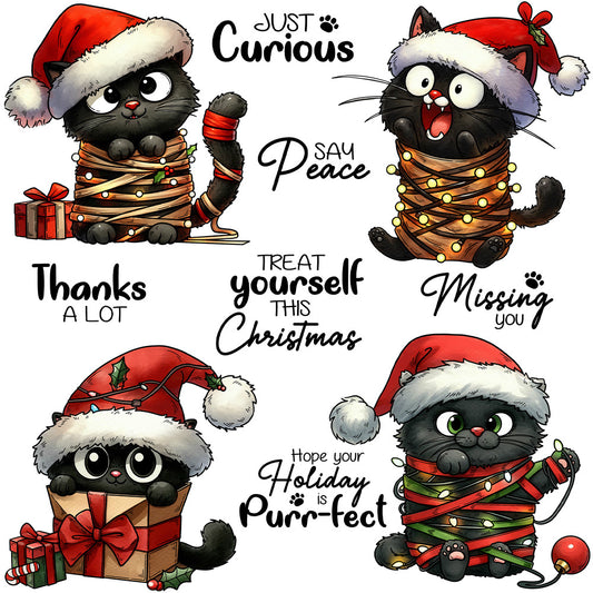 Christmas Kitten Dies & Stamps Set