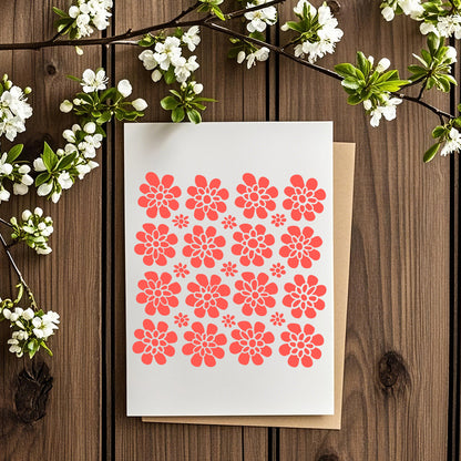 Flower Pattern DIY Painting Hollow Stencil