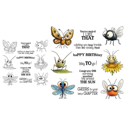 Insect Gathering Dies & Stamps Set