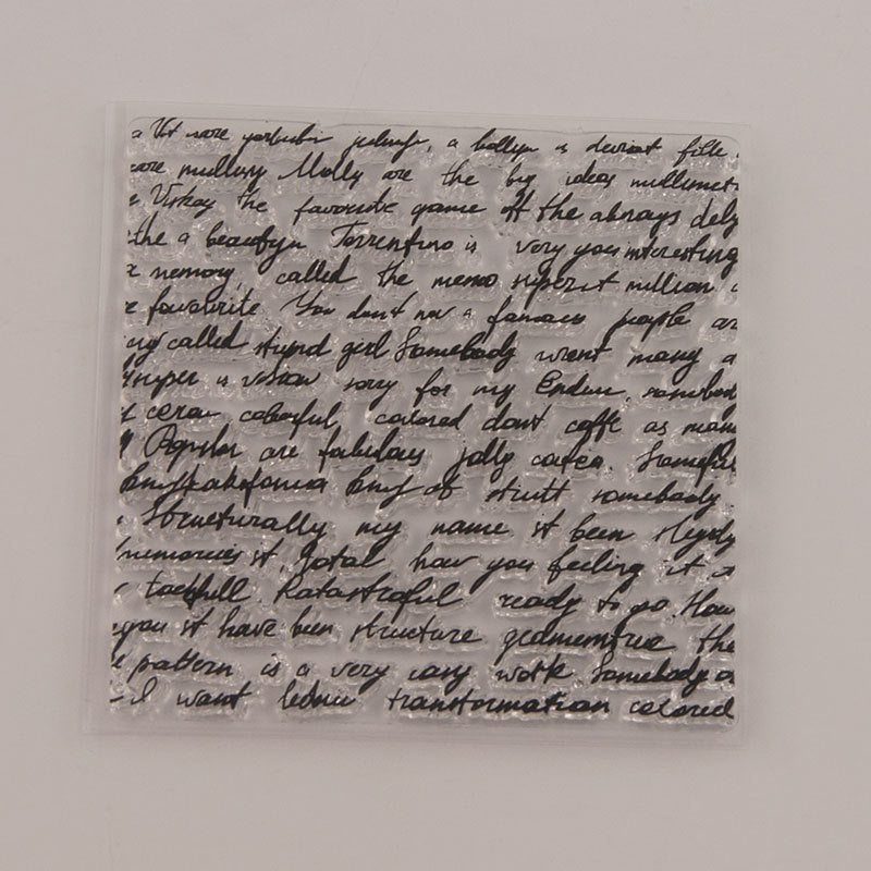 Text Background Clear Stamps