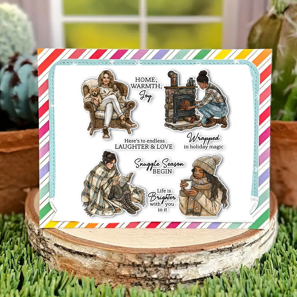 Winter Girl's Daily Life Clear Stamps