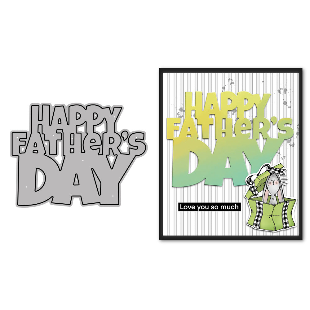 Happy Father's Day Words Cutting Dies