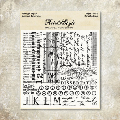 Vintage Style DIY Scrapbook Clear Stamps