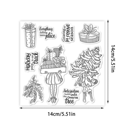 Christmas Elements Dies & Stamps Set