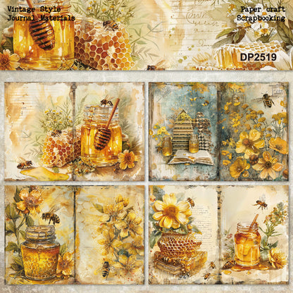 A5 Honey Beehive Journal Scrapbook Paper