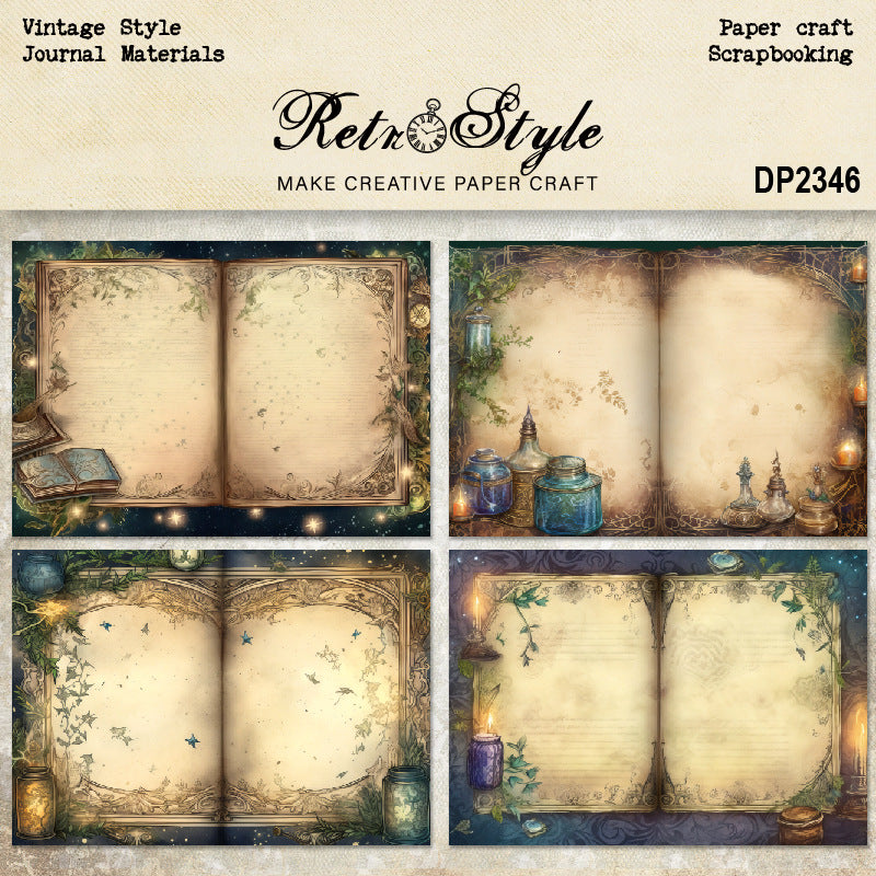 A5 Retro Style Journal Scrapbook Paper