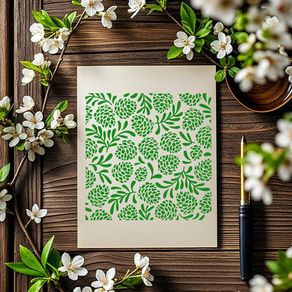Pine Cone Pattern DIY Painting Hollow Stencil