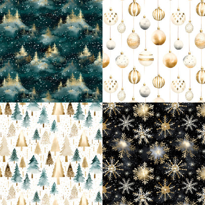 24PCS 6" Cryst Scrapbook Paper & Cardstock