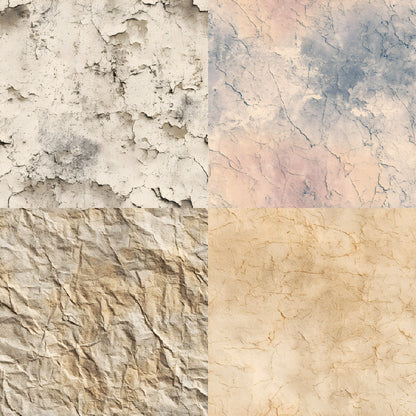 24PCS 6" Crumple Scrapbook Paper & Cardstock
