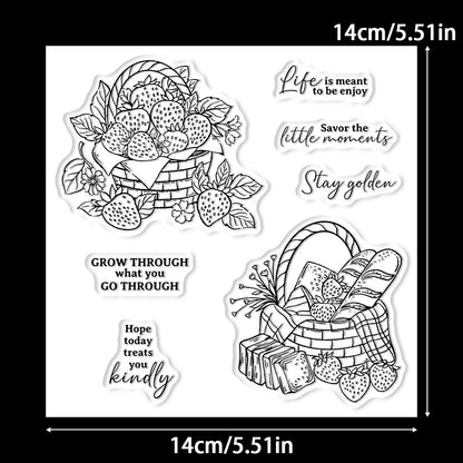 Strawberry Basket Dies & Stamps Set