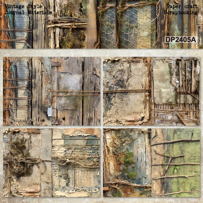 A5 Vintage Style Journal Scrapbook Paper