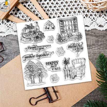 Autumn Vintage Manor Dies & Stamps Set