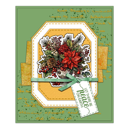Christmas Flowers Clear Stamps