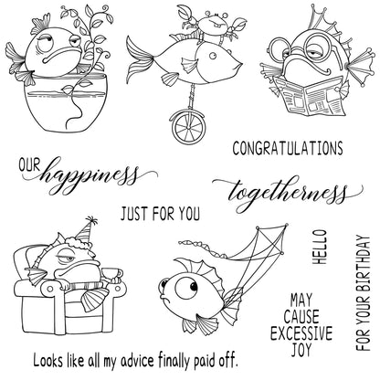 The Friendship of Fish Clear Stamps