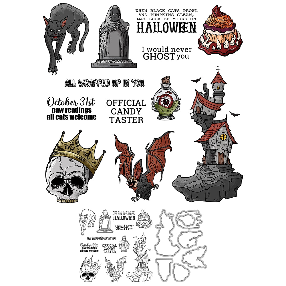 Halloween Series Dies & Stamps Set