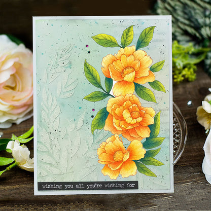 Beautiful Flower Decoration DIY Scrapbook Clear Stamps