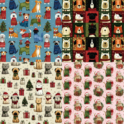 24PCS 6" Cuddle Scrapbook Paper & Cardstock