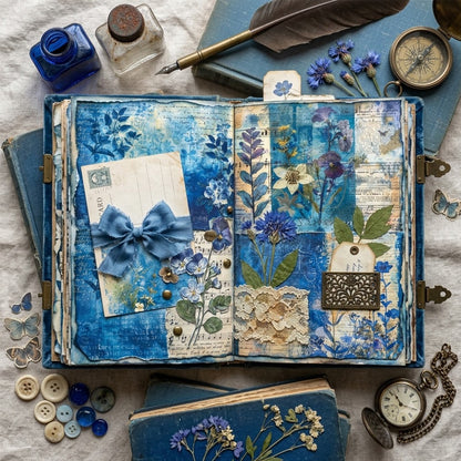 A5 Flower Series Journal Scrapbook Paper