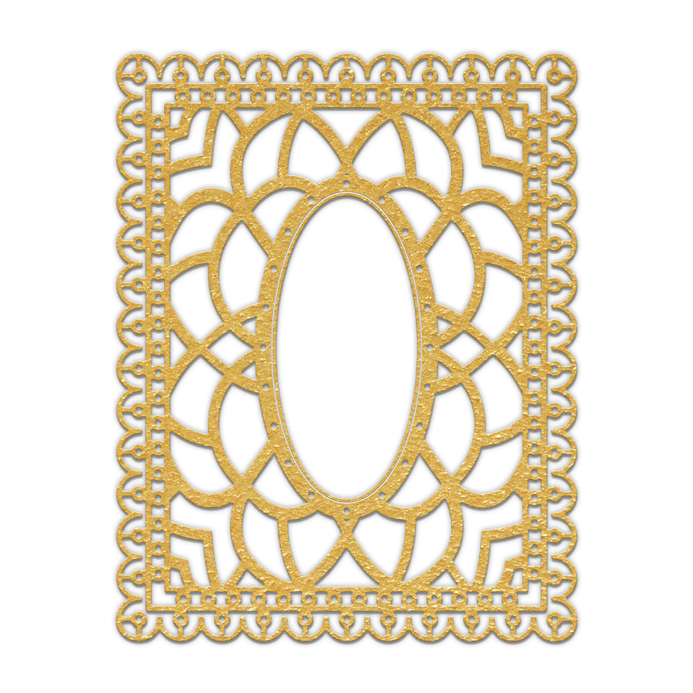 Decorative Floral Frame Background Board Cutting Dies