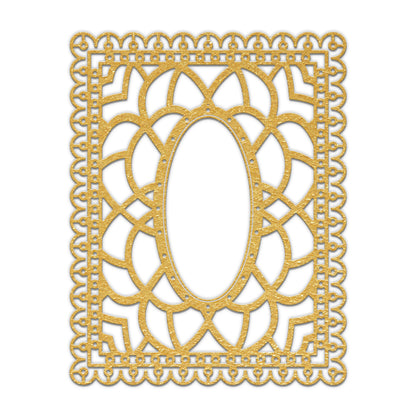 Decorative Floral Frame Background Board Cutting Dies