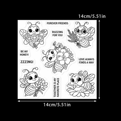 Cute Bee Dies & Stamps Set