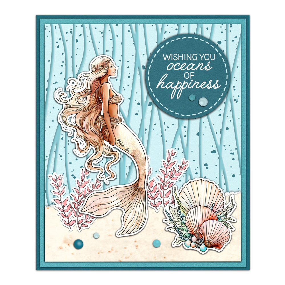 Mermaid Underwater World Dies & Stamps Set