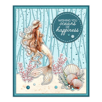 Mermaid Underwater World Dies & Stamps Set