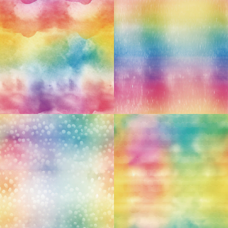 24PCS 6" Rainbow Dreams Scrapbook Paper & Cardstock