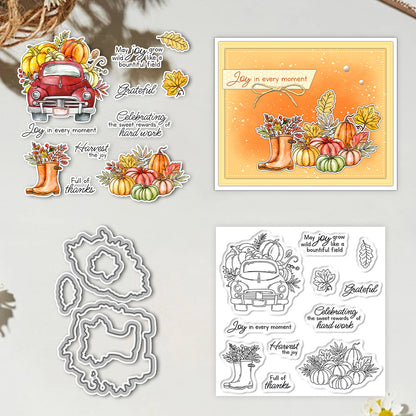 Autumn Pumpkins Dies & Stamps Set
