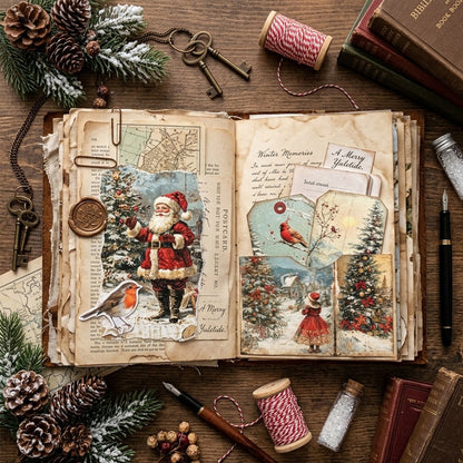 A5 Christmas Theme Journal Scrapbook Paper