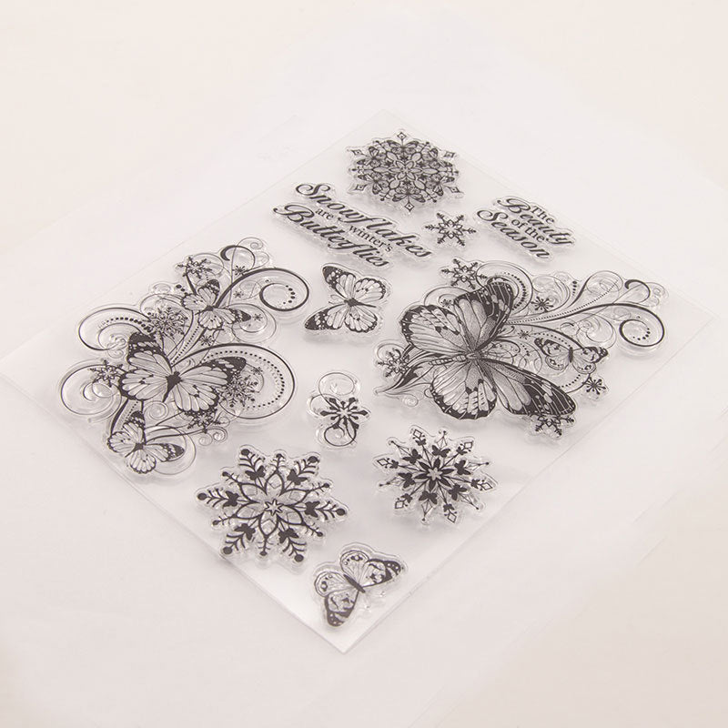 Butterfly Snowflake Clear Stamps