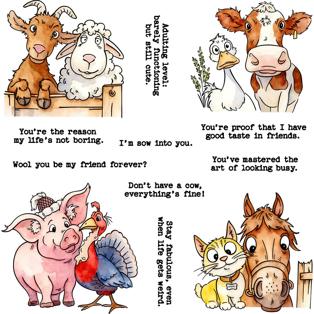Animal Friendship Clear Stamps