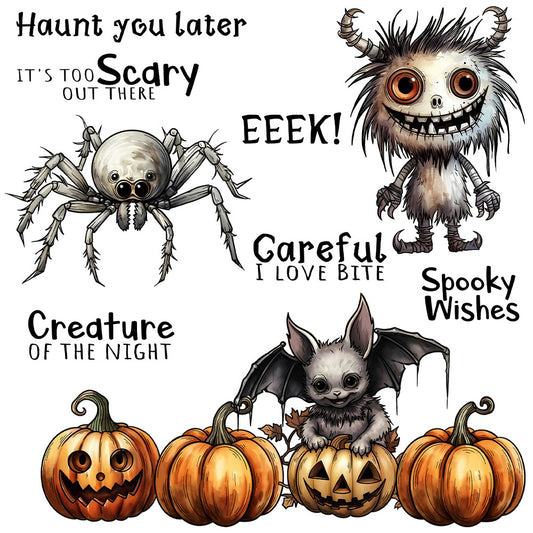 Halloween Animal Pumpkins Dies & Stamps Set
