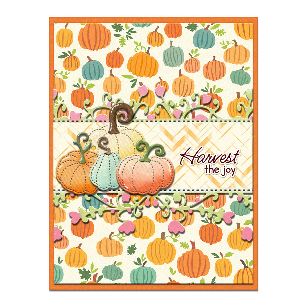 4 PCS Pumpkin Pattern DIY Painting Hollow Stencil