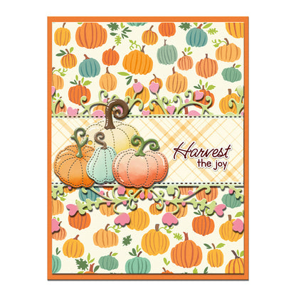 4 PCS Pumpkin Pattern DIY Painting Hollow Stencil