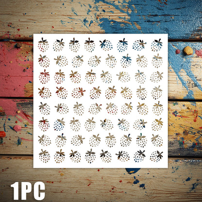 Strawberry Pattern DIY Painting Hollow Stencil