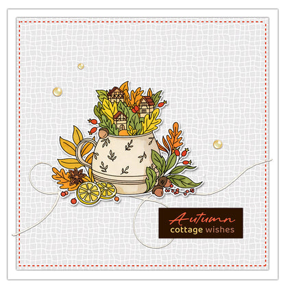 Warm Autumn Cabin Dies & Stamps Set