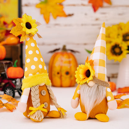 Thanksgiving Gnome Plush Doll Ornaments