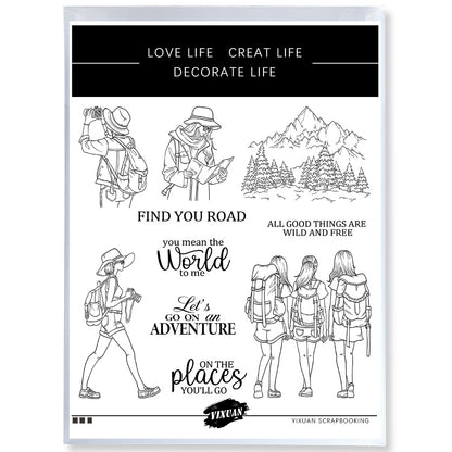 Travel Diary Dies & Stamps Set