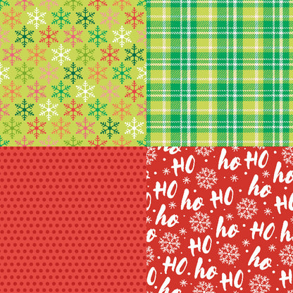 24PCS 6" Feeling Merry Scrapbook Paper & Cardstock