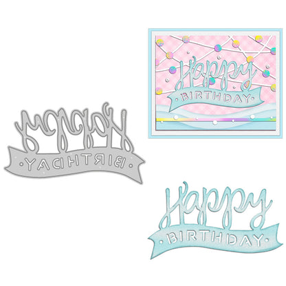 "Happy Birthday" Words Metal Cutting Dies