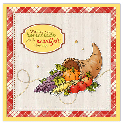 Autumn Harvest of Fruits Dies & Stamps Set