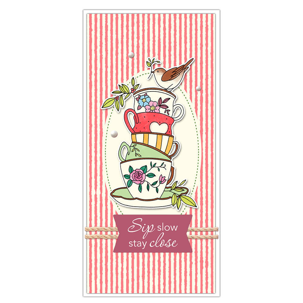 Tea Cup Coffee Cup Clear Stamps
