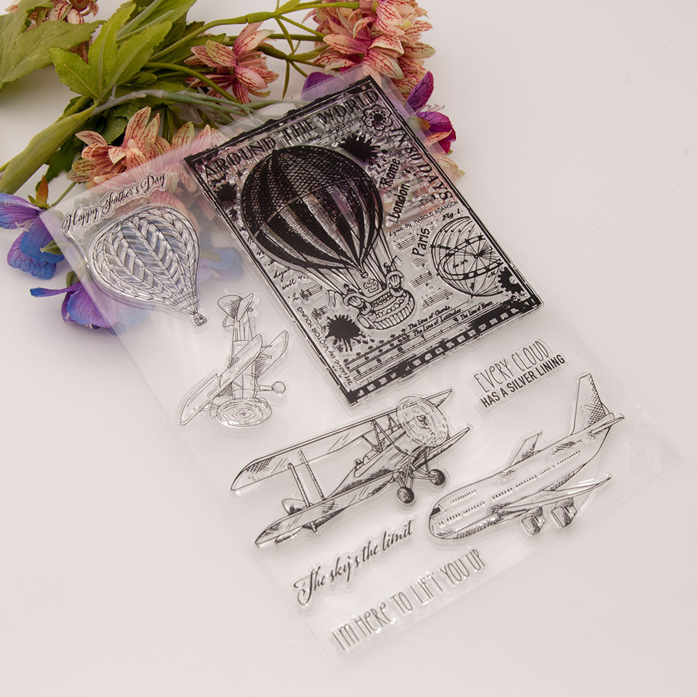 Travel Theme DIY Scrapbook Clear Stamps