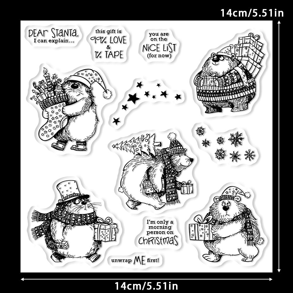 Christmas Bears Dies & Stamps Set
