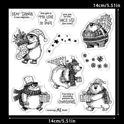 Christmas Bears Dies & Stamps Set