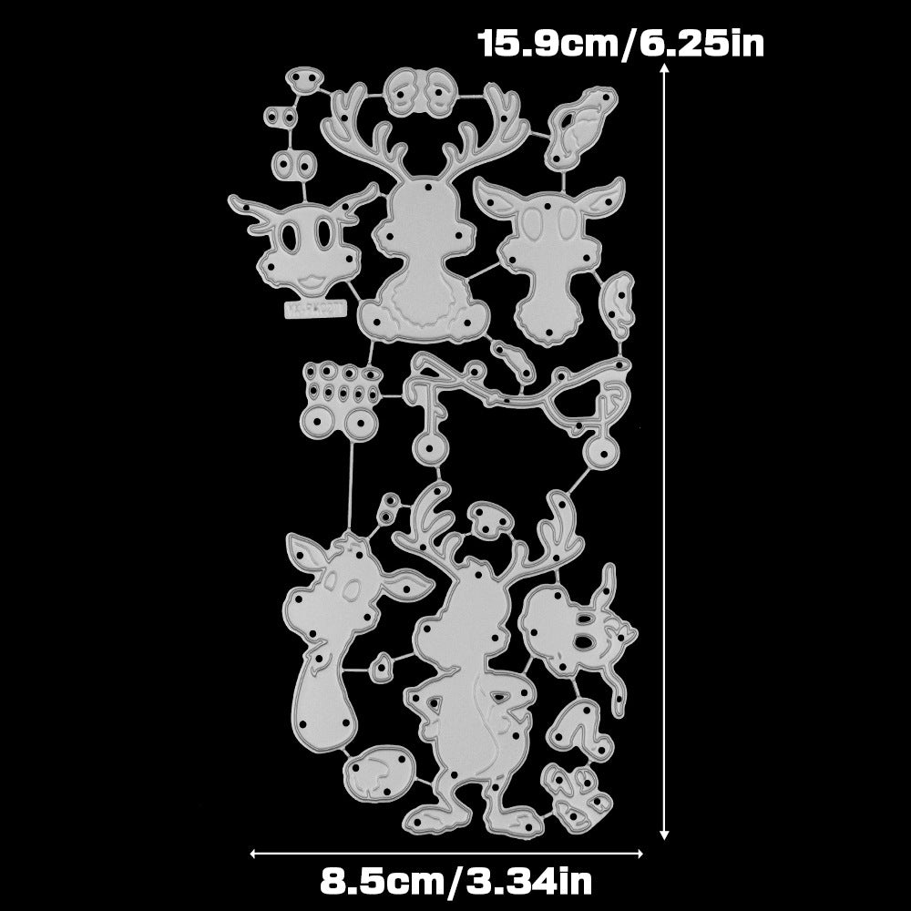 Christmas Reindeer Metal Cutting Dies