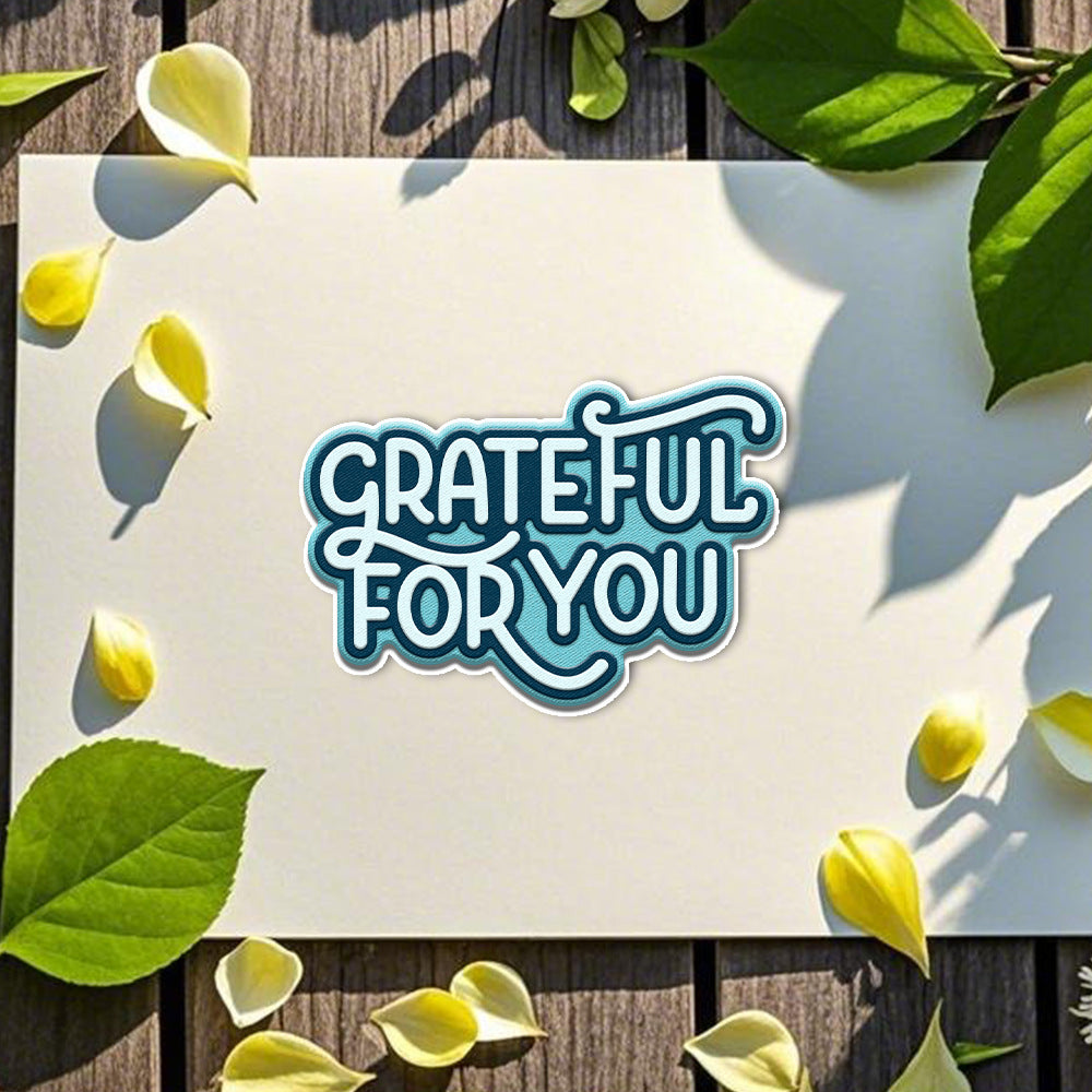 "Grateful For You" Words Metal Cutting Dies