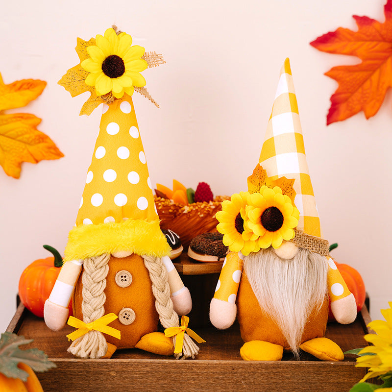 Thanksgiving Gnome Plush Doll Ornaments